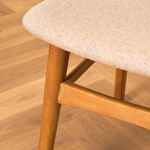Danish dining chairs in teak and beech