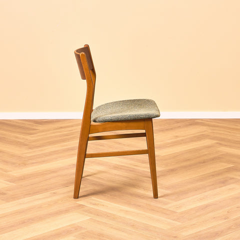 Danish dining chairs in teak and beech