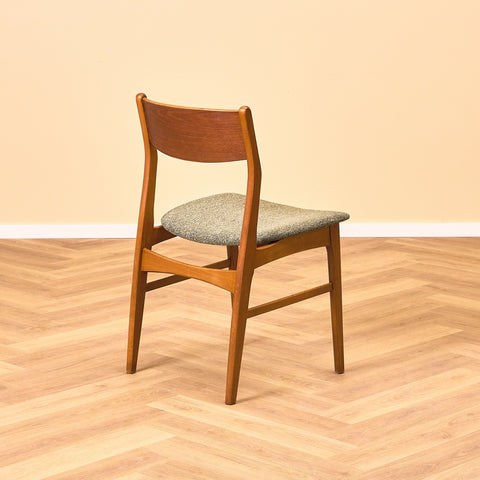 Danish dining chairs in teak and beech