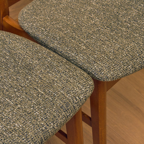 Danish dining chairs in teak and beech