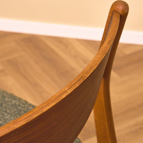 Danish dining chairs in teak and beech