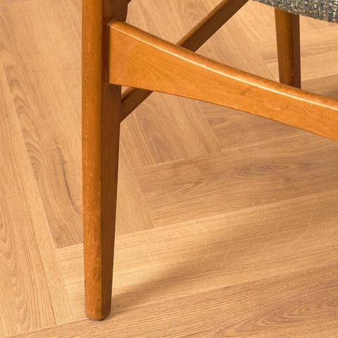 Danish dining chairs in teak and beech