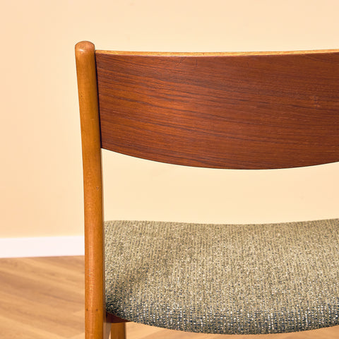 Danish dining chairs in teak and beech