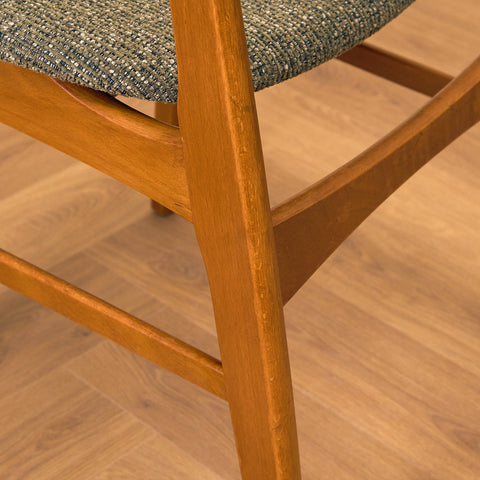 Danish dining chairs in teak and beech