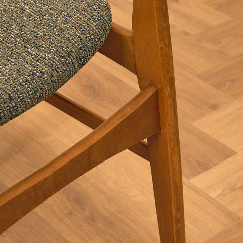 Danish dining chairs in teak and beech