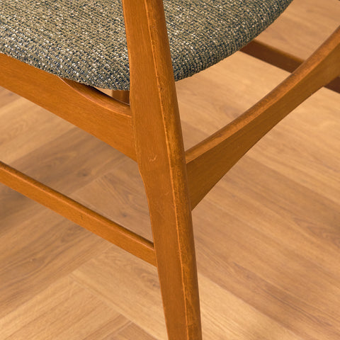 Danish dining chairs in teak and beech