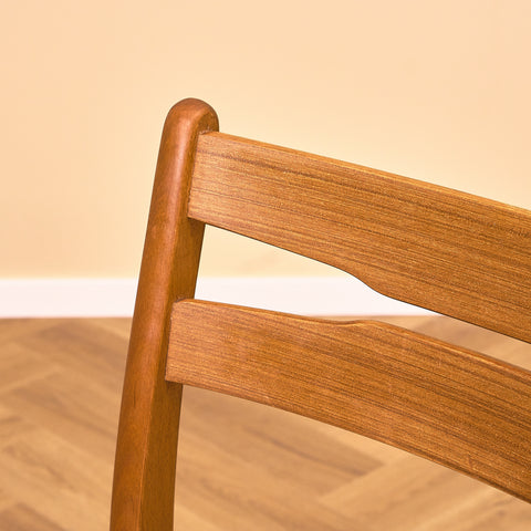 Danish dining chairs in teak and beech by Findahl