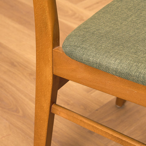 Danish dining chairs in teak and beech by Findahl