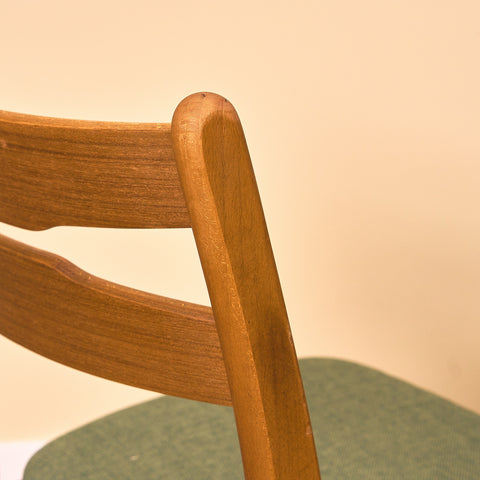 Danish dining chairs in teak and beech by Findahl