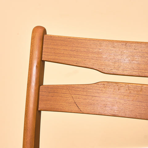 Danish dining chairs in teak and beech by Findahl