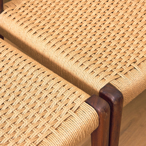 Danish set of 6 dining chairs in Santos rosewood, model 71 by Niels O. Møller for JL Møbelfabrik