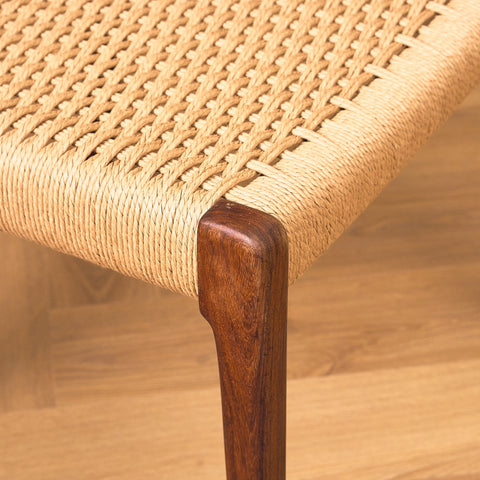 Danish set of 6 dining chairs in Santos rosewood, model 71 by Niels O. Møller for JL Møbelfabrik
