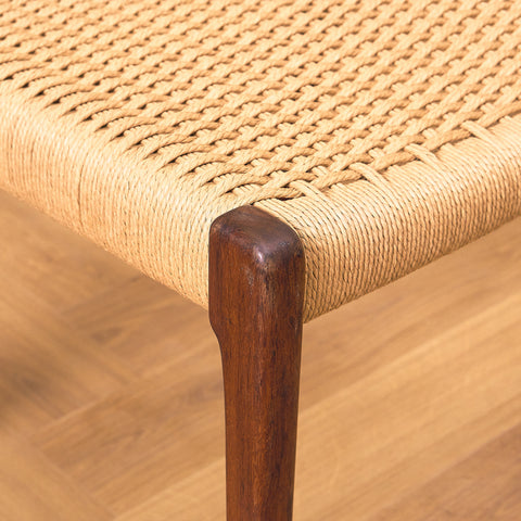 Danish set of 6 dining chairs in Santos rosewood, model 71 by Niels O. Møller for JL Møbelfabrik