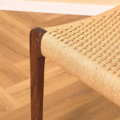 Danish set of 6 dining chairs in Santos rosewood, model 71 by Niels O. Møller for JL Møbelfabrik