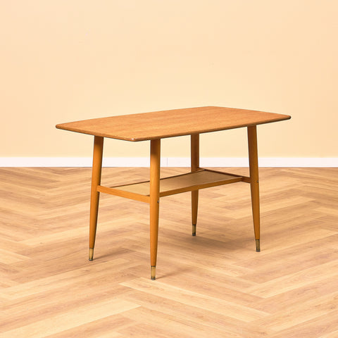 Swedish coffee table in teak and beech