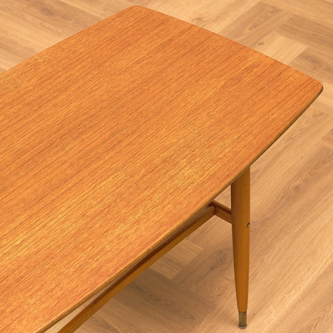 Swedish coffee table in teak and beech