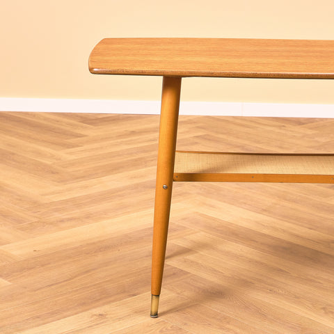 Swedish coffee table in teak and beech