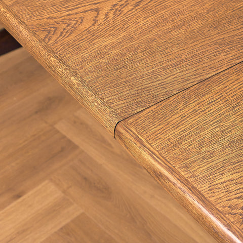 Danish oval dining table in smoked oak by Skovby