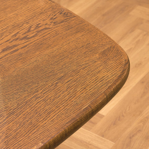 Danish oval dining table in smoked oak by Skovby