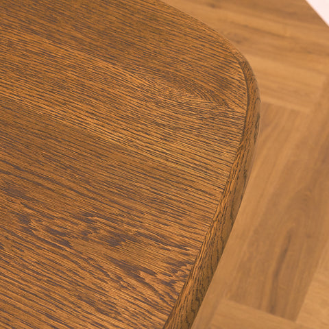 Danish oval dining table in smoked oak by Skovby