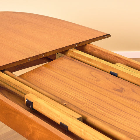 Danish oval dining table in teak by Svend Aage Madsen for Elsteds Møbelfabrik