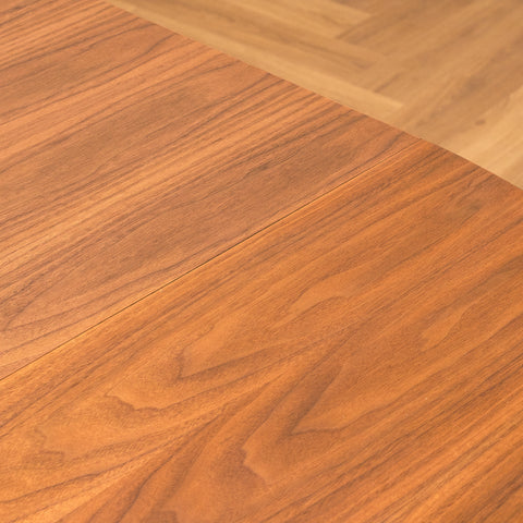 Swedish round dining table in walnut by Svante Skogh, model "Vindö"