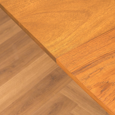 Swedish dining table in teak and beech