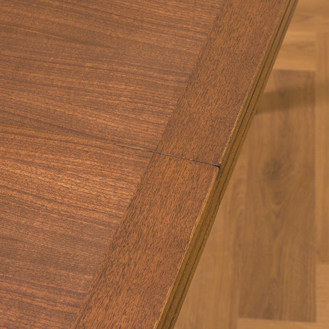 Swedish round dining table in teak by AB Linde Nilsson, Lammhult