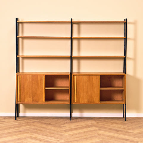 Swedish bookshelf in teak