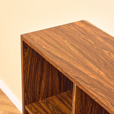 Danish bookshelf laminated in Santos rosewood