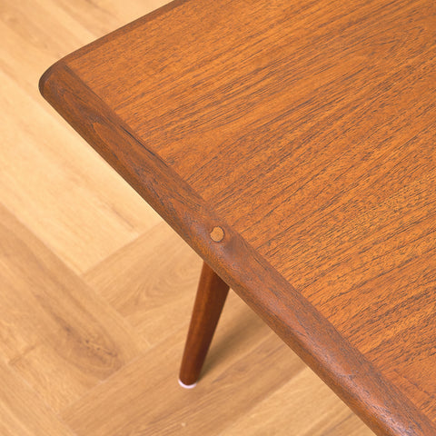 Danish coffee table in teak by Johannes Andersen, model 'Smile'