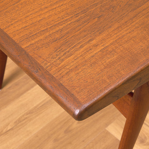 Danish coffee table in teak by Johannes Andersen, model 'Smile'