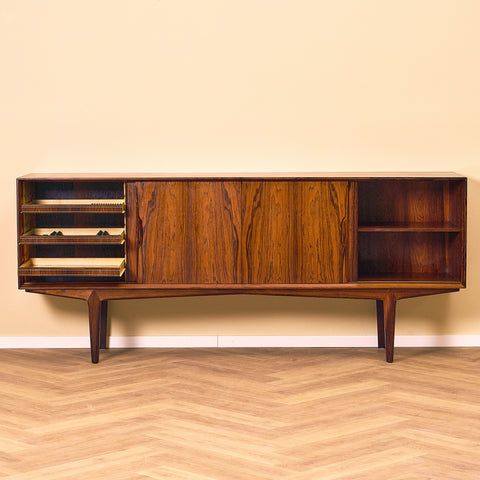 Danish sideboard in Santos rosewood by Knud Nielsen for Løssing Møbelfabrik