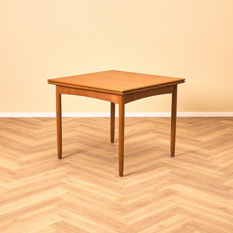 Danish square dining table in teak