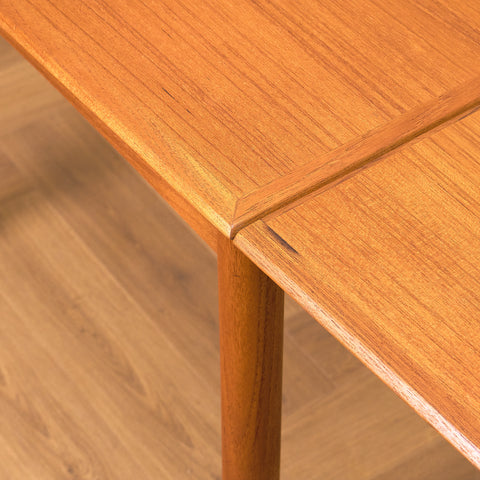 Danish square dining table in teak