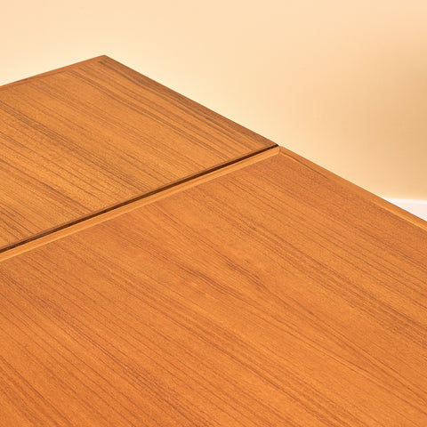 Danish square dining table in teak