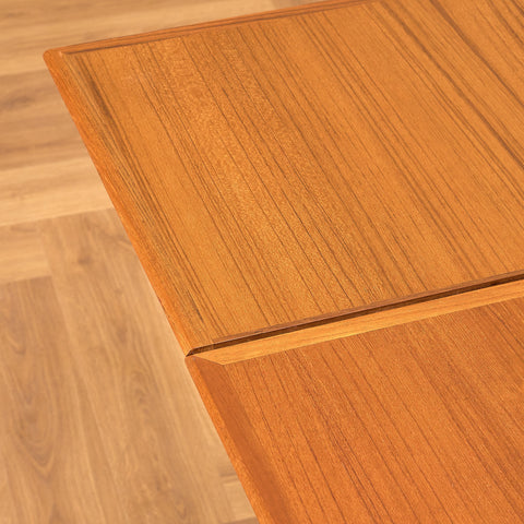 Danish square dining table in teak