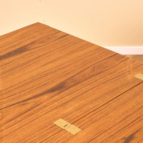 Danish foldable dining table in teak and beech, model 151, by Børge Mogensen for Søborg Møbler