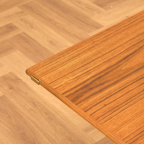 Danish foldable dining table in teak and beech, model 151, by Børge Mogensen for Søborg Møbler