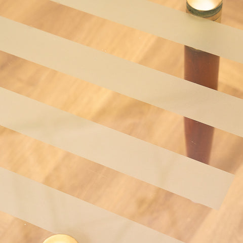 Swedish coffee table in glass and beech