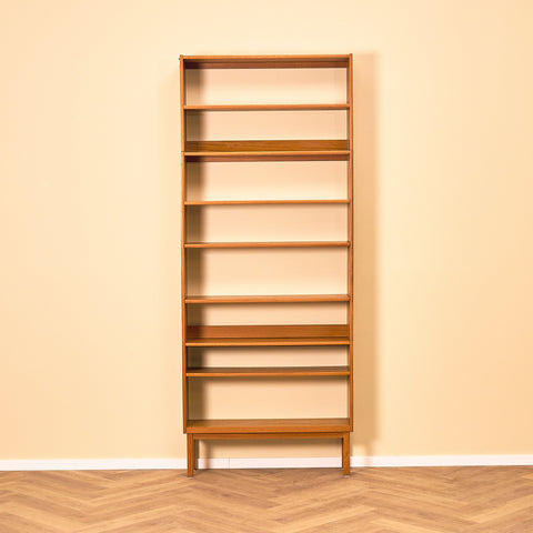 Swedish bookshelf in teak by B. Fridhagen for Bodafors