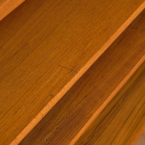 Swedish bookshelf in teak by B. Fridhagen for Bodafors