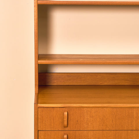 Swedish bookshelf in teak by B. Fridhagen for Bodafors