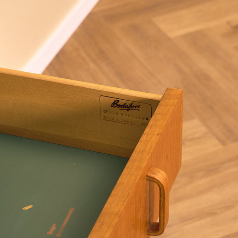 Swedish bookshelf in teak by B. Fridhagen for Bodafors
