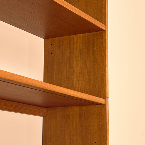 Swedish bookshelf in teak by B. Fridhagen for Bodafors