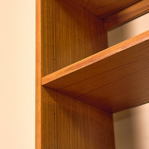 Swedish bookshelf in teak by B. Fridhagen for Bodafors