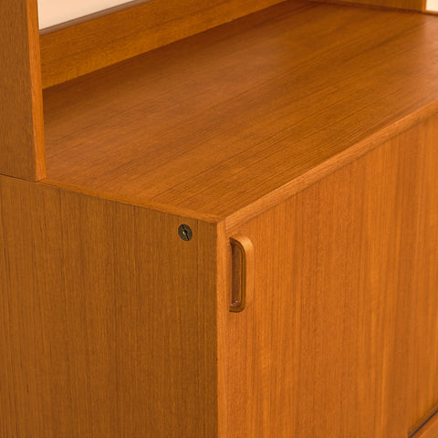 Swedish bookshelf in teak by B. Fridhagen for Bodafors