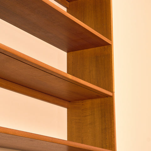 Swedish bookshelf in teak by B. Fridhagen for Bodafors