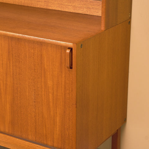 Swedish bookshelf in teak by B. Fridhagen for Bodafors