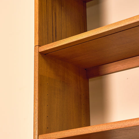 Swedish bookshelf in teak by B. Fridhagen for Bodafors